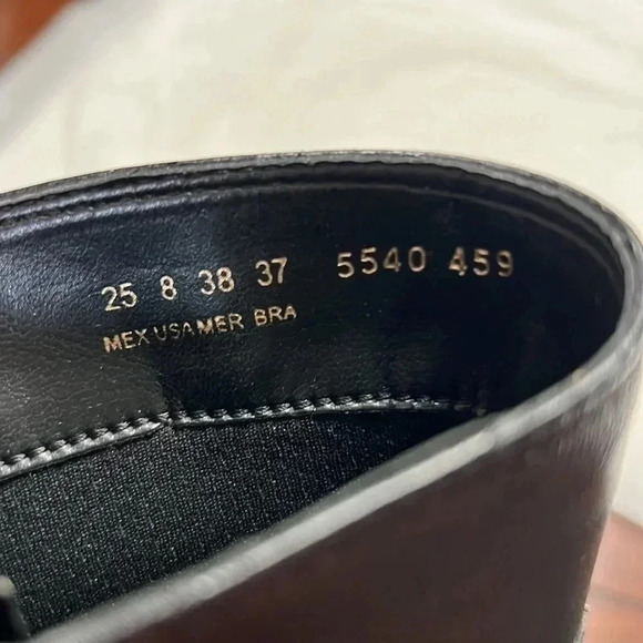 Andrea black textile heels ankle boots size 8 - Picture 9 of 9